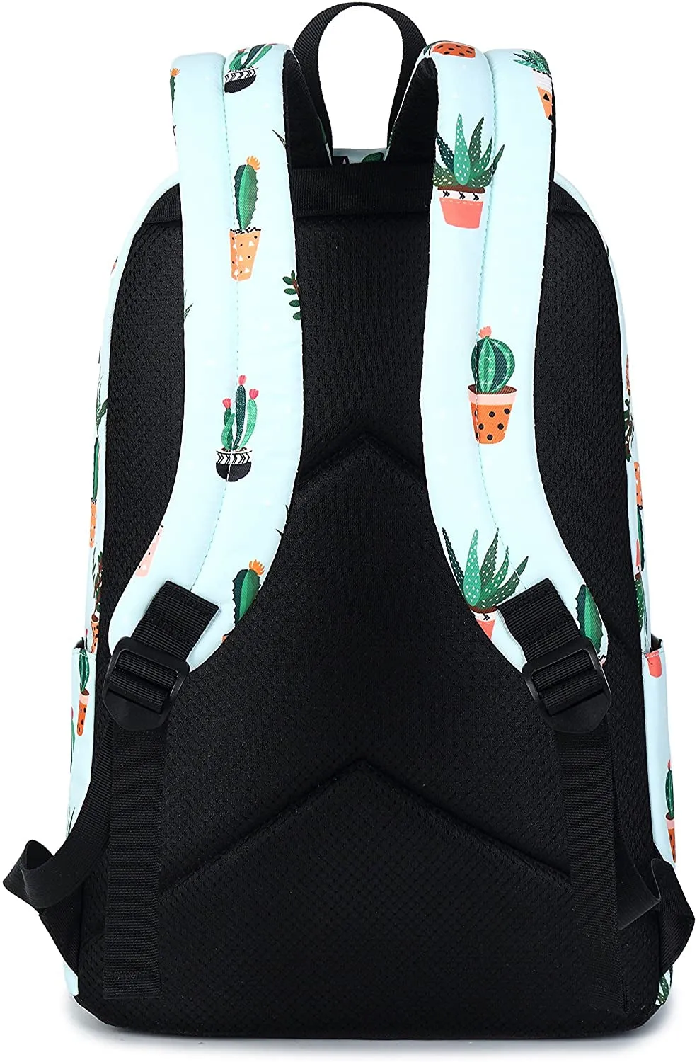 🎒 BloomPack™ Cactus Print Backpack – Women's & Girls' Leisure School Bag