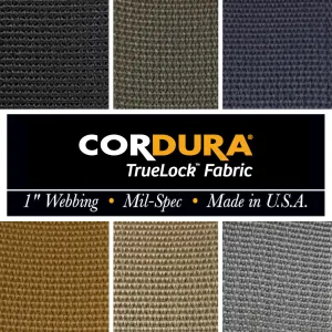 1 inch (25mm) CORDURA Truelock™ Fabric, Mil-Spec Nylon Webbing (Sold per Yard)