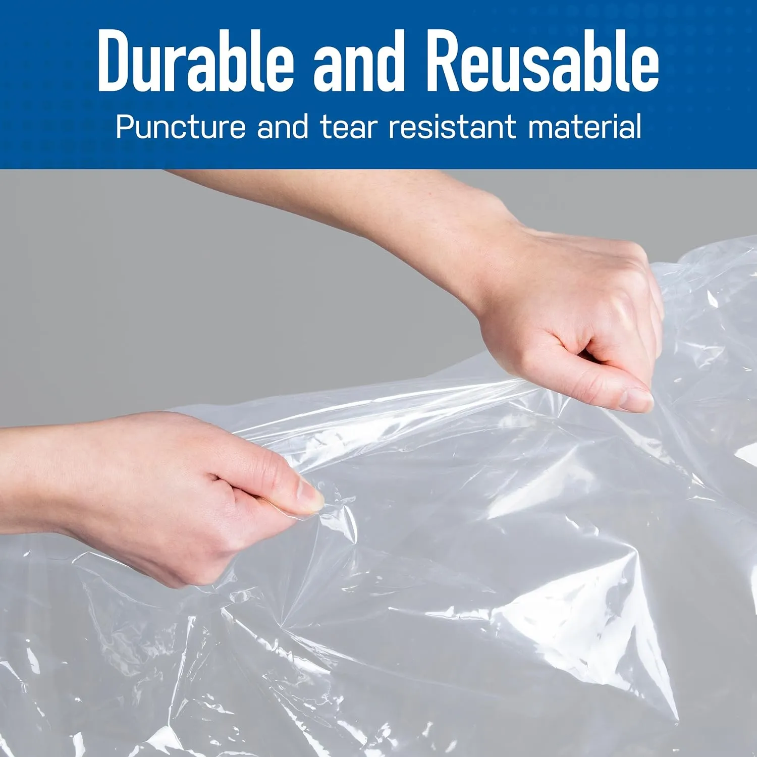 10 Pack Jumbo Vacuum Storage Bags for Comforters, Blankets & Clothes – Jumbo Vacuum Sealed Compression Bags with Hand Pump – Space Saver Storage Bags for Bedding, Moving, Travel & Organization