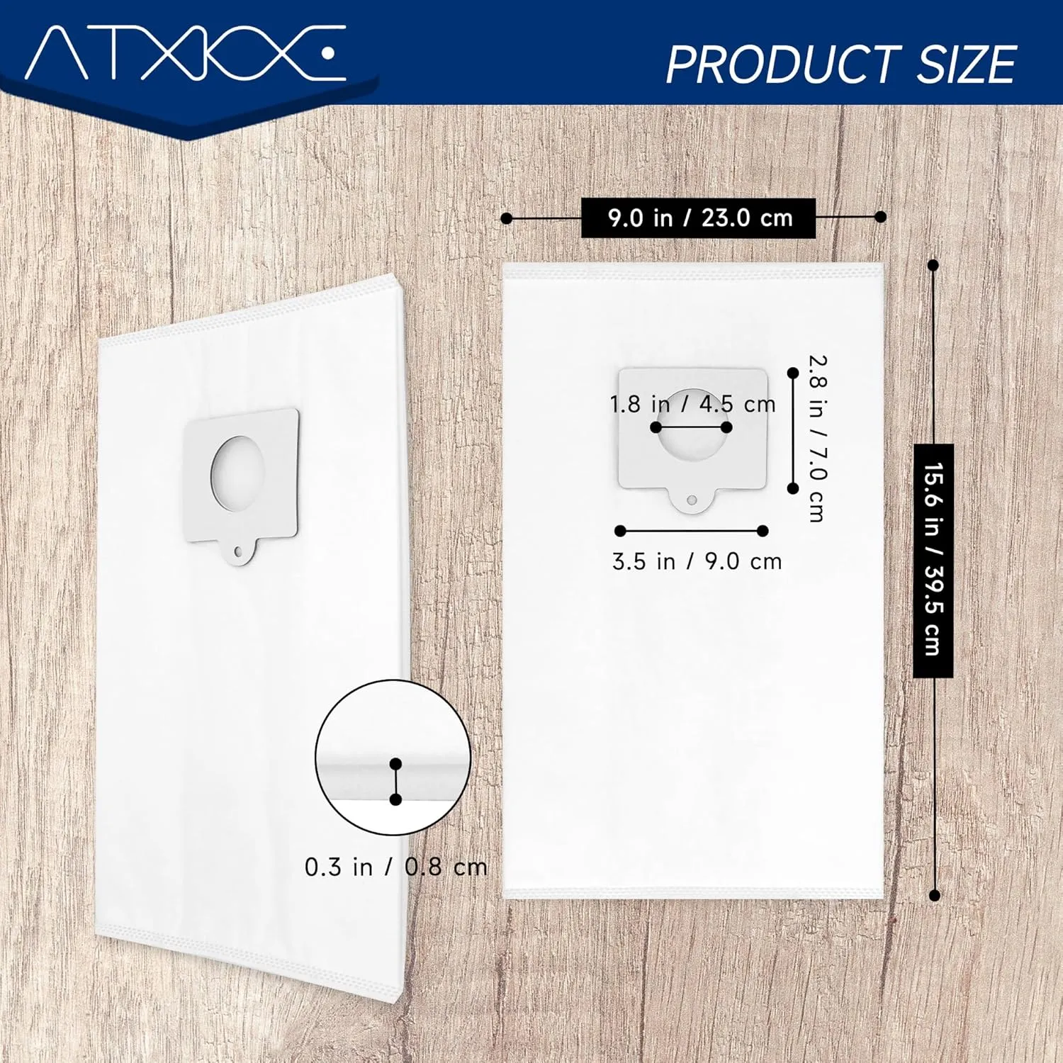 12 Pack Canister Vacuum Cleaner Dust Replacement Bags Fit for Kenmore Type Q/C 5055,50557,50558,200 400 600 700 800 series Bag