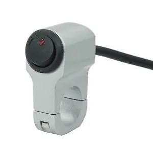 12v 25mm Motorcycle Handlebar Headlight Switch Motorbike Modification Button Wit