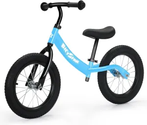 14 Inch Balance Bike for Kids 3-7 Year Old, Kids Bike with No Pedals, Air Rubber Tires, Adjustable Height, Foot Rest, Pedalless Kids Bicycle Boys, Girls