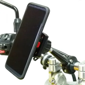 14.5cm Extended Mororcycle Handlebar Mount TiGRA MountCase 2 for Samsung Galaxy S10 PLUS (sku 47836)