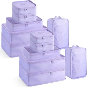 2 Packs 6 Set Travel Packing Cubes Luggage Organizer Set Lightweight Suitcase Organizer Bags with Shoe Bag Travel Packing Organizers for Clothes Cosmetic Toiletries Travel Accessories