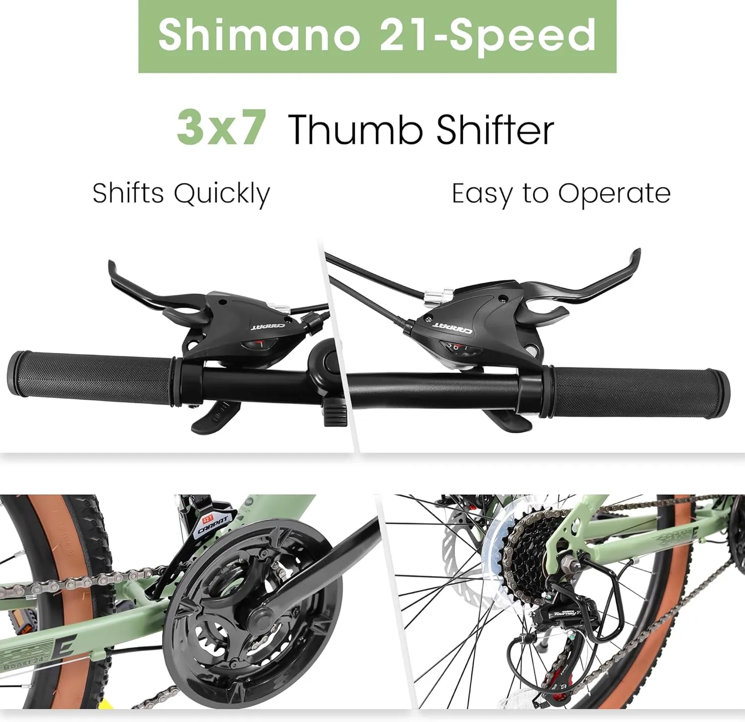 24/26/27.5 Inch, Dual Full Suspension Mountain Bike, 21 Speed Spring Summer Travel, Mens Womens Outdoor Cycling Commuting City Bike to School Work, Birthday Gifts Bicycles