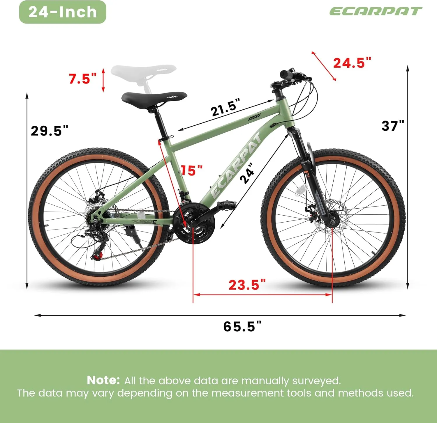 24/26/27.5 Inch, Dual Full Suspension Mountain Bike, 21 Speed Spring Summer Travel, Mens Womens Outdoor Cycling Commuting City Bike to School Work, Birthday Gifts Bicycles