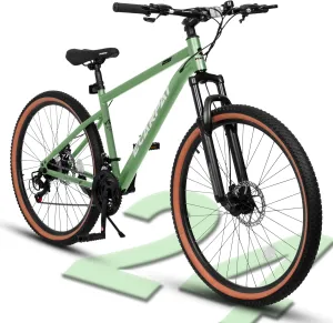 24/26/27.5 Inch, Dual Full Suspension Mountain Bike, 21 Speed Spring Summer Travel, Mens Womens Outdoor Cycling Commuting City Bike to School Work, Birthday Gifts Bicycles