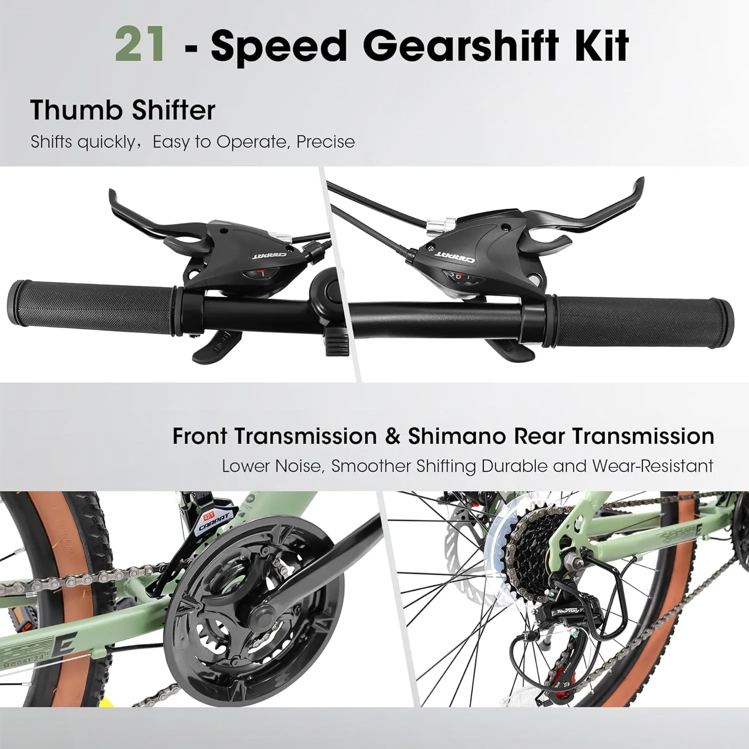 24/26/27.5 Inch, Dual Full Suspension Mountain Bike, 21 Speed Summer Travel, Mens Womens Outdoor Cycling Commuting City Bike to School Work, Birthday Gifts Bicycles