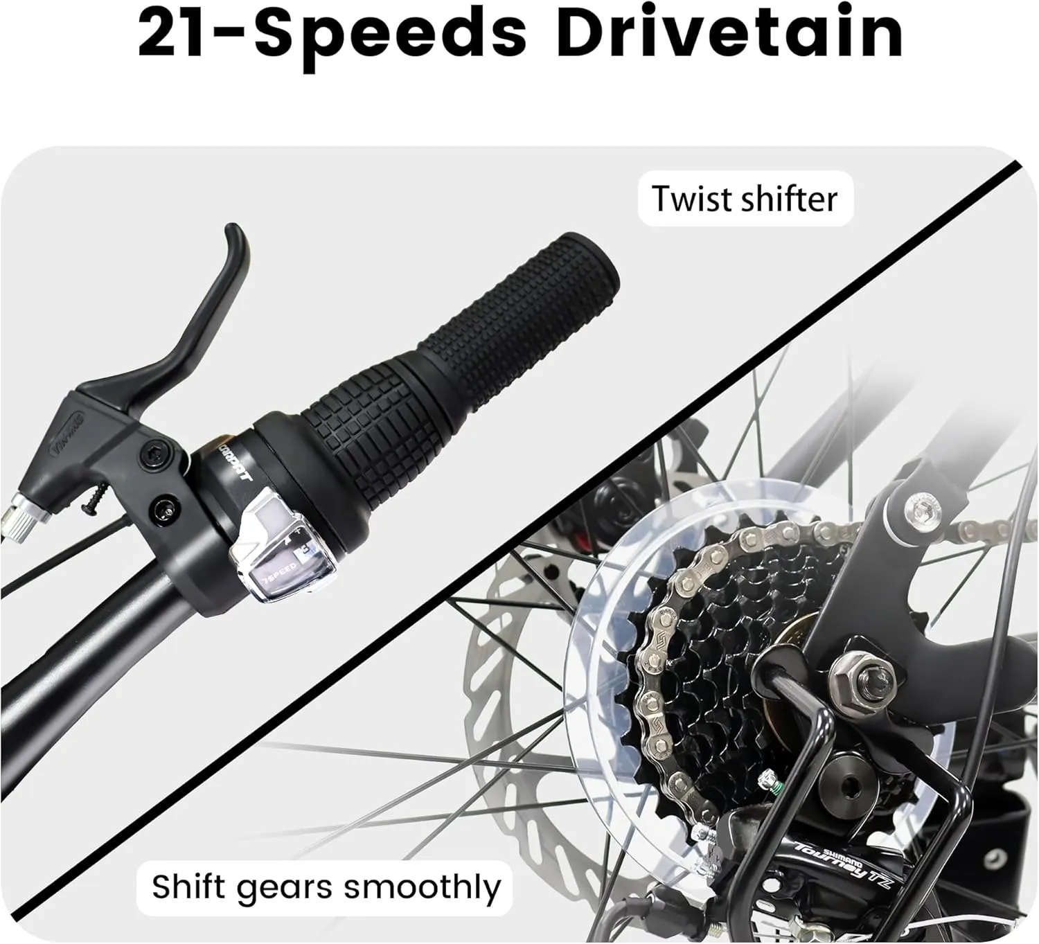 24/26/27.5 Inch, Dual Full Suspension Mountain Bike, 21 Speed Summer Travel, Mens Womens Outdoor Cycling Commuting City Bike to School Work, Birthday Gifts Bicycles