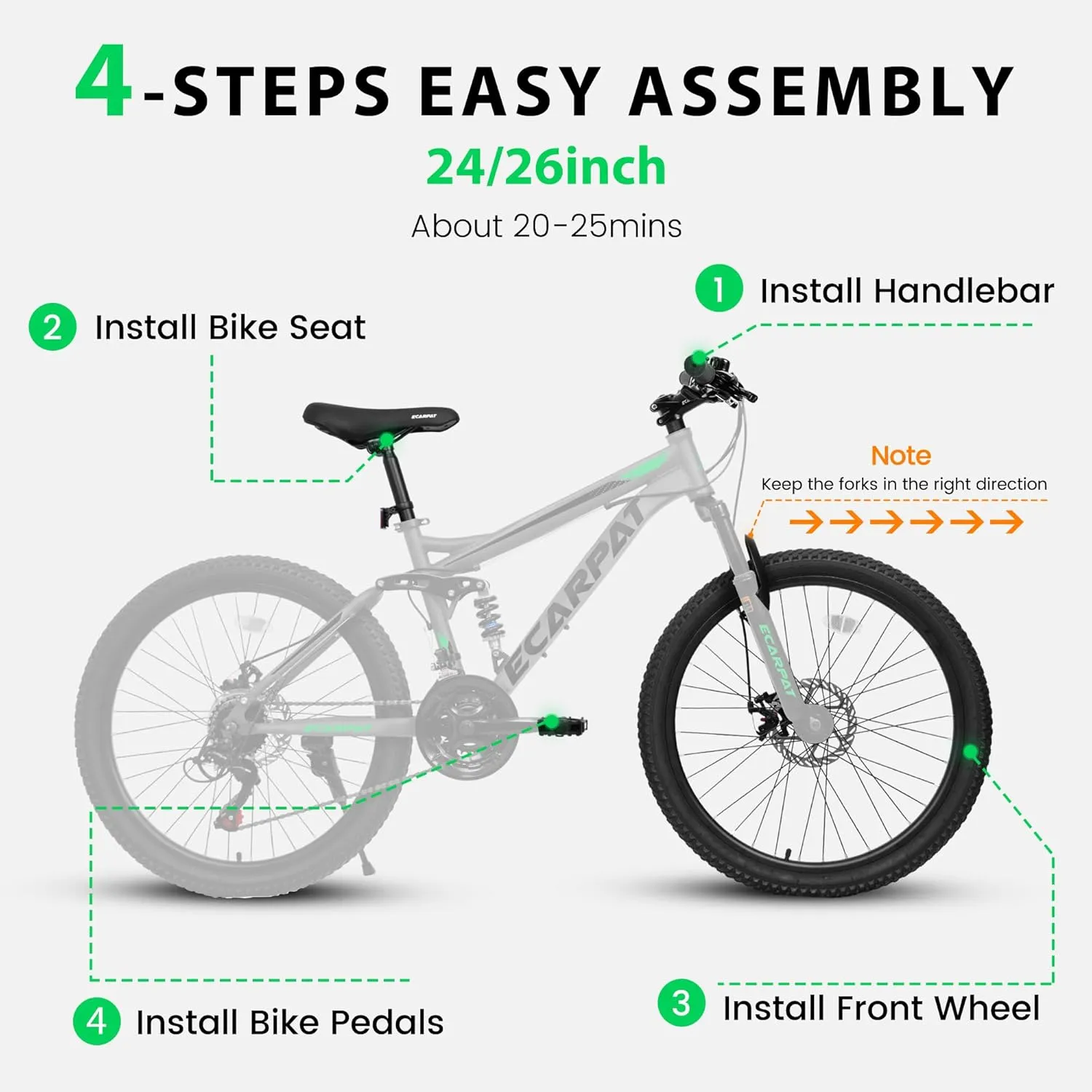 24/26/27.5 Inch, Dual Full Suspension Mountain Bike, 21 Speed Summer Travel, Mens Womens Outdoor Cycling Commuting City Bike to School Work, Birthday Gifts Bicycles