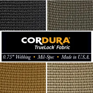 3/4 inch (19mm) CORDURA Truelock™ Fabric, Mil-Spec Nylon Webbing (Sold per Yard)