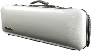 4/4 Full Size Violin case High-Strength Carbon Fiber Rectangular Violin Music Bag With Combination Lock and Extra Bag White Violin Hard Case (VB-Square-WhiteDot spot)
