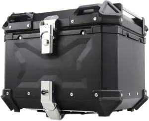 45L Universal Motorcycle Aluminum Alloy Rear Trunk Luggage Case Quick Release Electric Motorbike Waterproof Tail Box Storage Box
