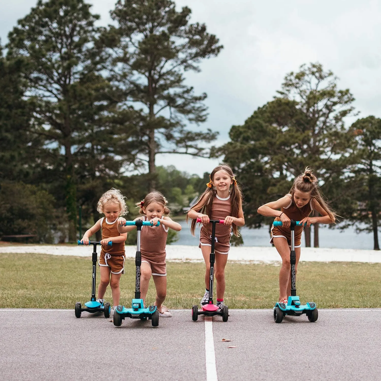 6KU Scooter for Kids Ages 3-10 with Flash Wheels, Kids Scooter 4 Adjustable Height, Toddler Scooter Extra-Wide PU LED Wheels, 3 Wheel Scooter for Kids for Girls & Boys Learn to Steer…