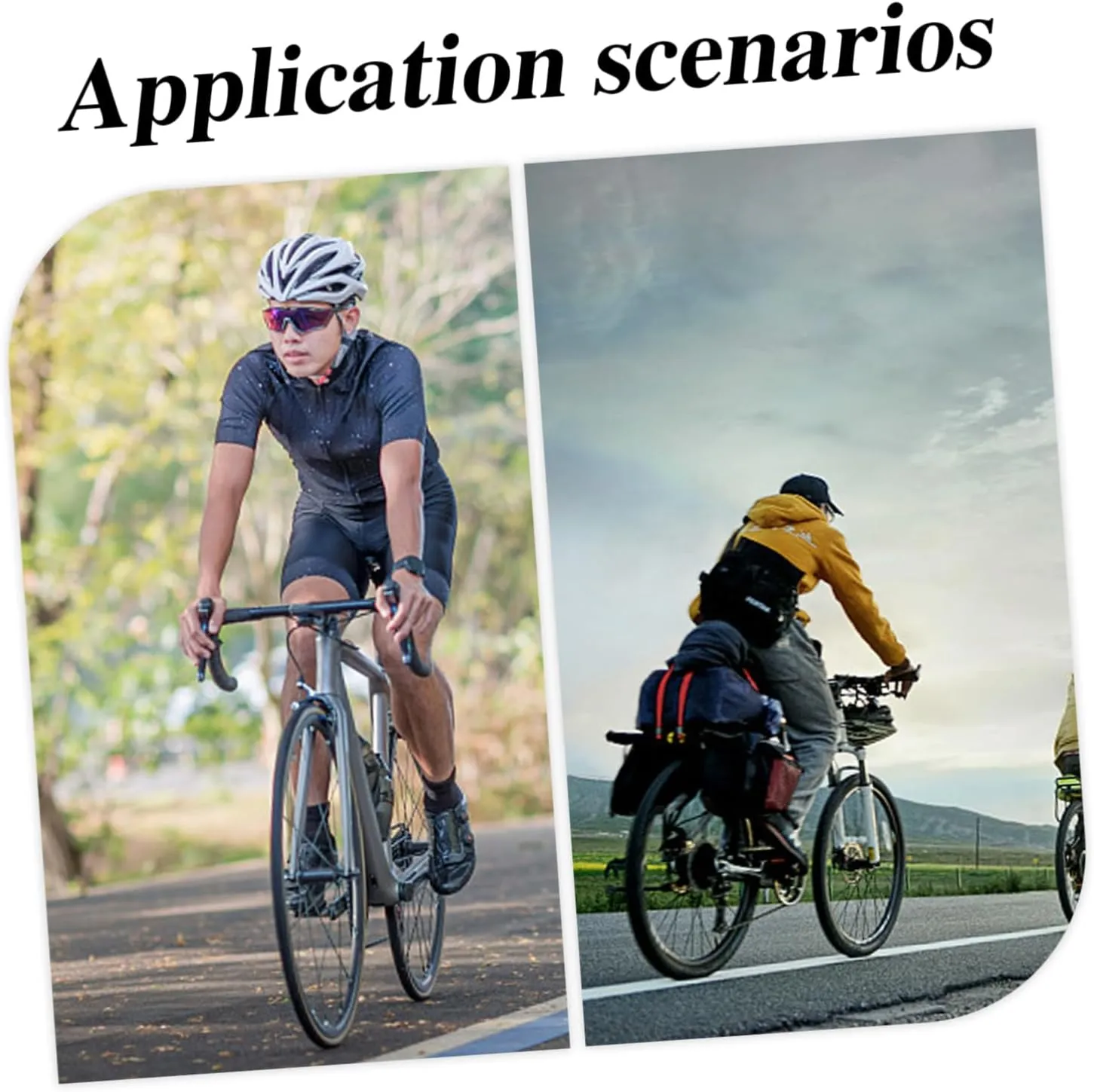 6pcs Handlebar Mirror Cycling Safety Mirrors for Scratch-resistant -fragmentation Easy to Install for Mountain and Road