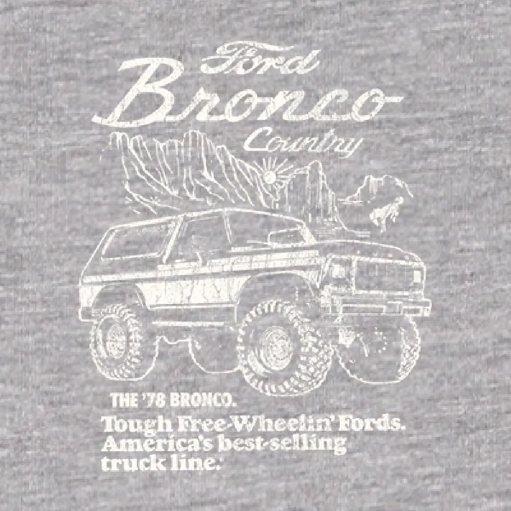 78 Ford Bronco Country Free Wheeling American Truck Cars and Trucks Front and Back Men's T-Shirt