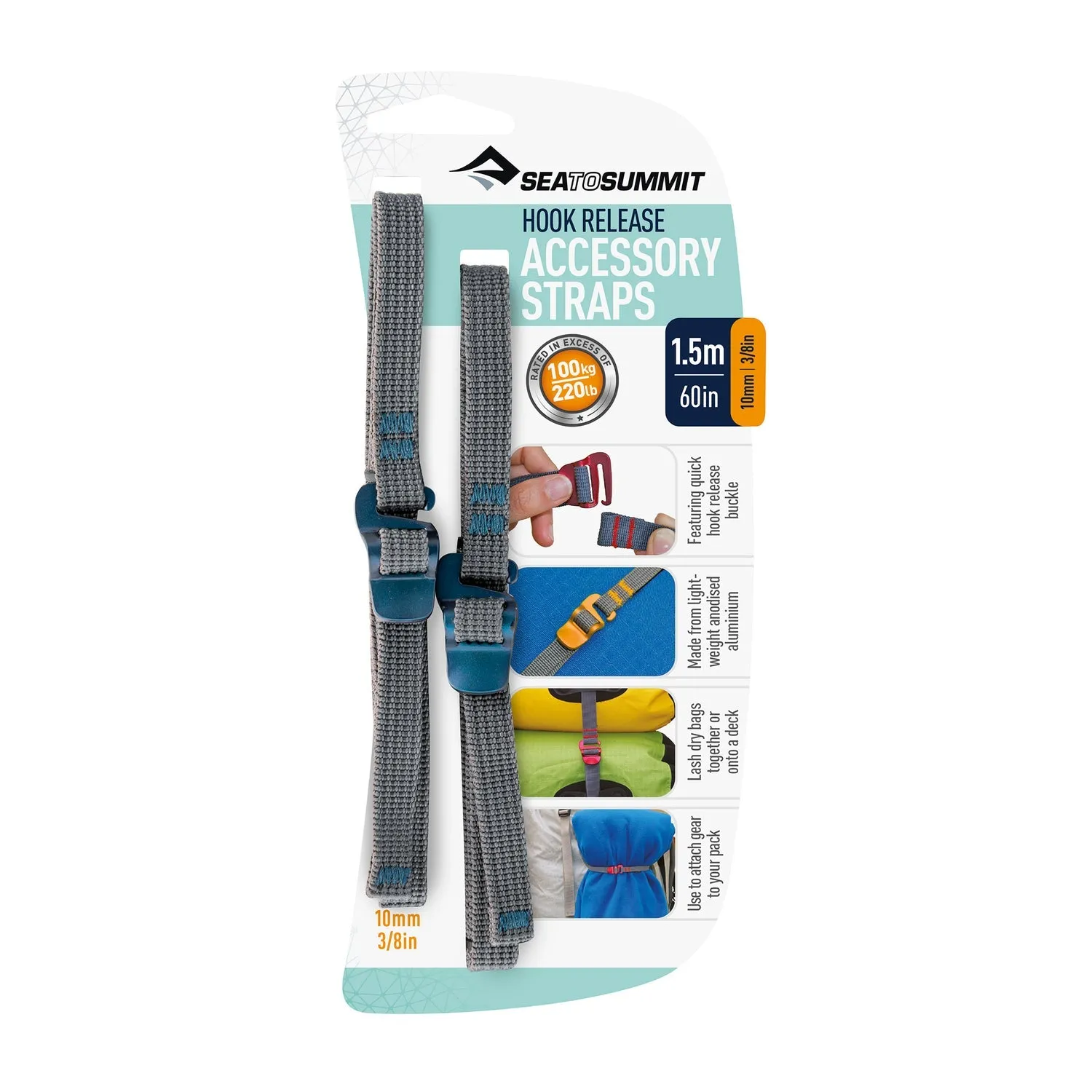 Accessory Strap W/ Hook Release 3/8inx60in