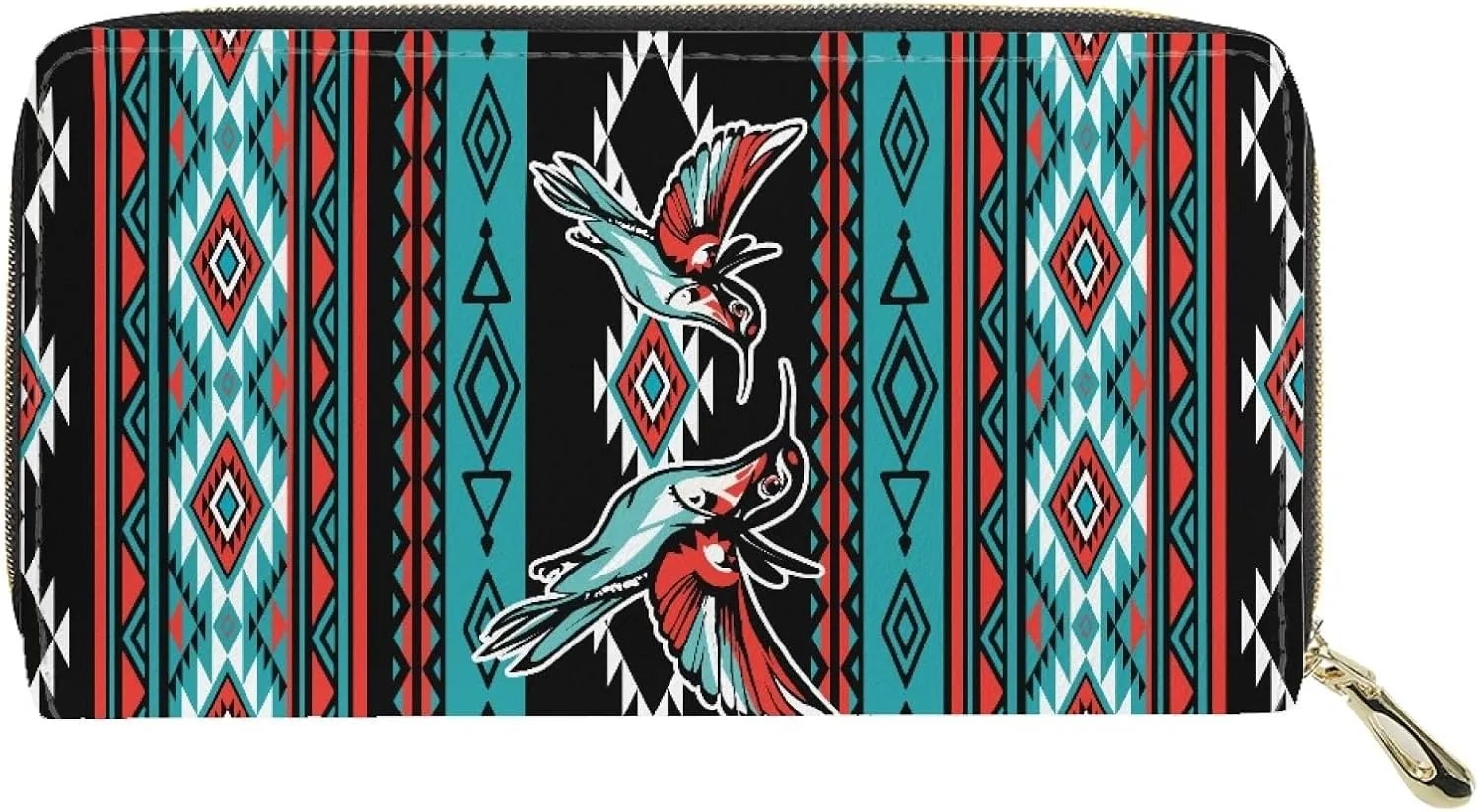 AFPANQZ Long Wallet for Women Slim Purse PU Leather Clutch Zip Around Cards Phone Holder