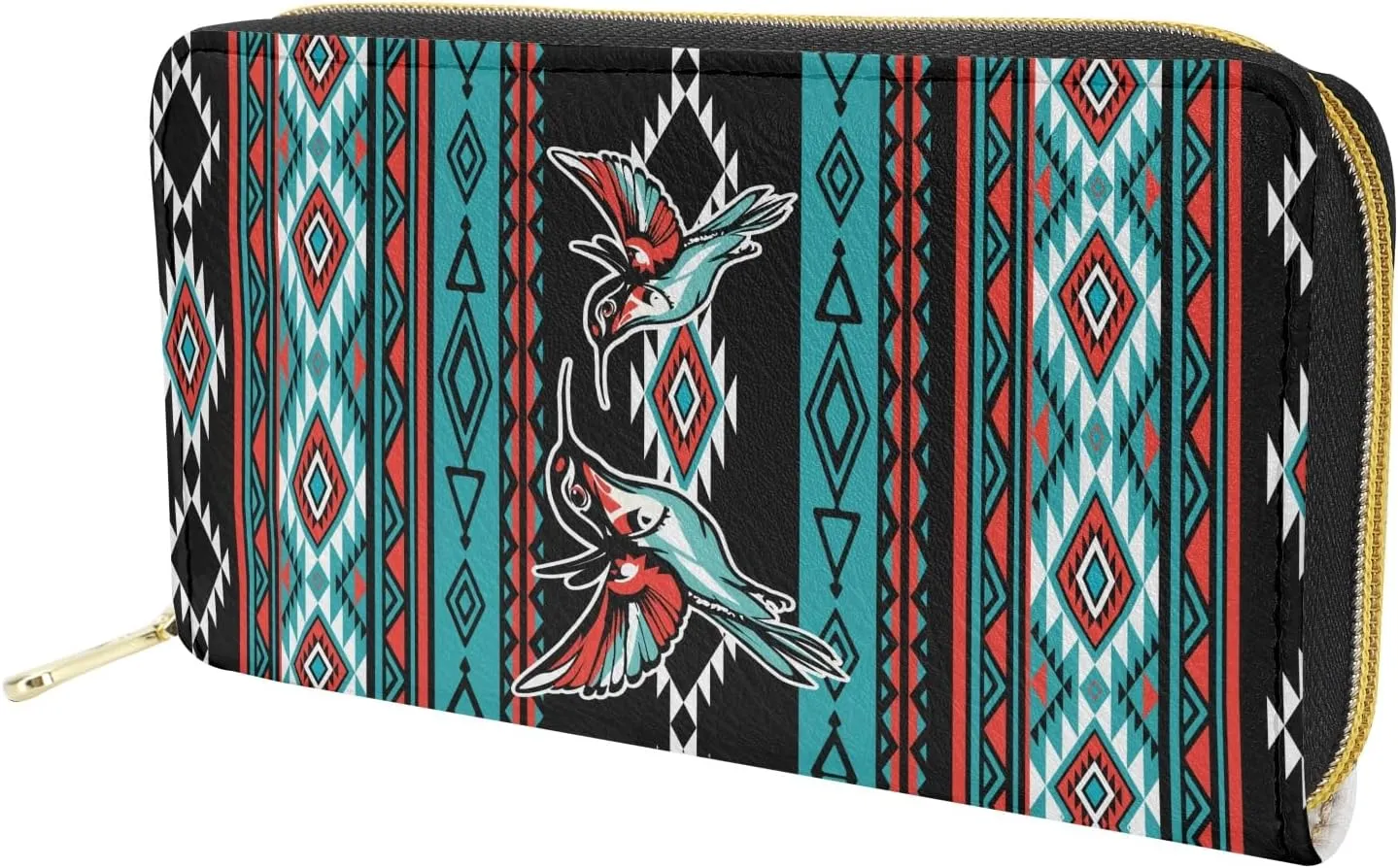 AFPANQZ Long Wallet for Women Slim Purse PU Leather Clutch Zip Around Cards Phone Holder