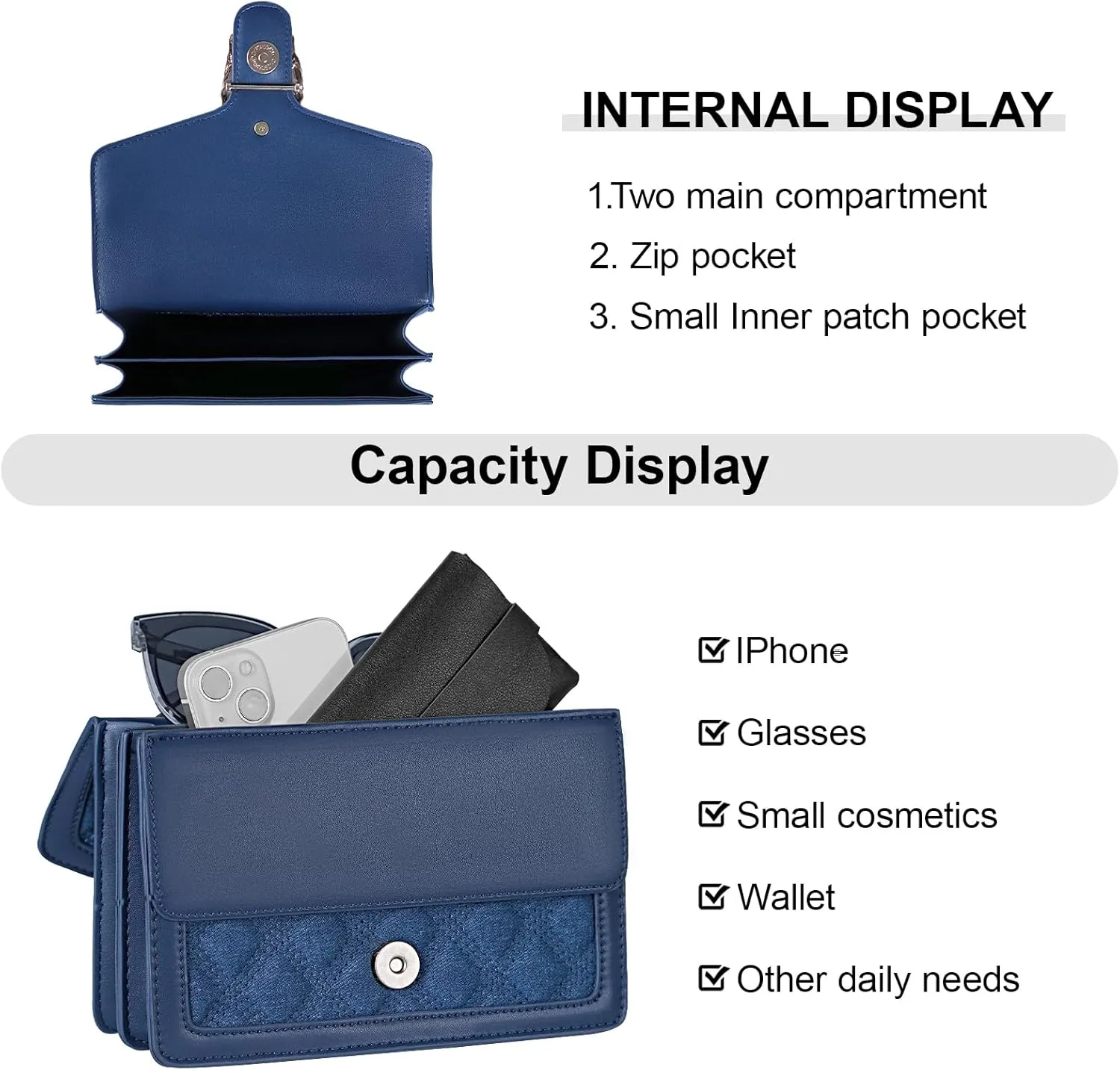 Aiqudou Crossbody Bag and Satchel Purse for Women - Fashion Snake Print Chain Purse Luxury PU Leather HandBag