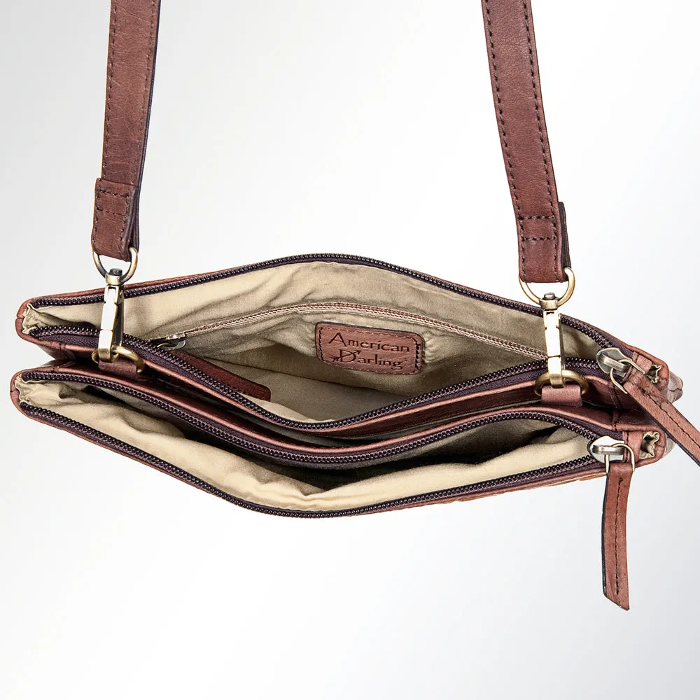 American Darling ADBGI119A Cross Body Genuine Leather Women Bag Western Handbag Purse