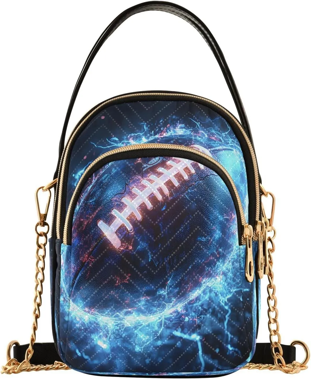 American Football Fantasy Crossbody Bag for Women Mini Cell Phone Purse Women's Shoulder Handbag
