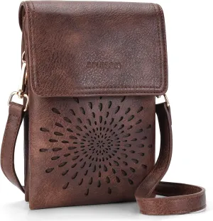APHISON Small Crossbody Bags for Women Trendy, Leather Crossbody Phone Purses Handbags with Adjustable Strap