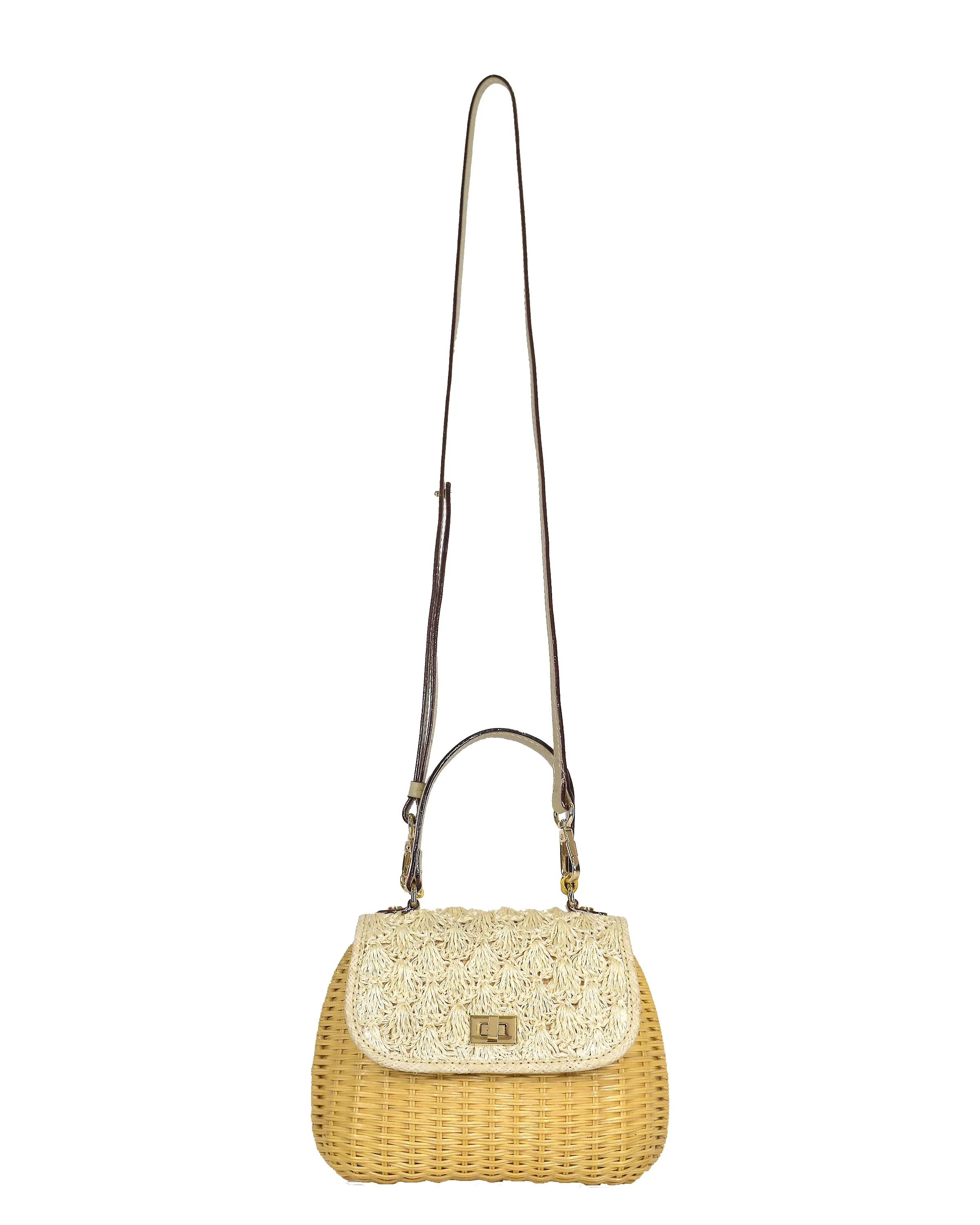 Aria Mini Wicker Bag -Natural