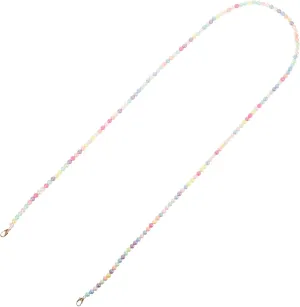 Artibetter Stylish Bead Chain Bag Handle Strap Removable Plastic Replacement for Handbags Durable and Shiny Purse Chain with Buckles for Shoulder Bags and Clutches