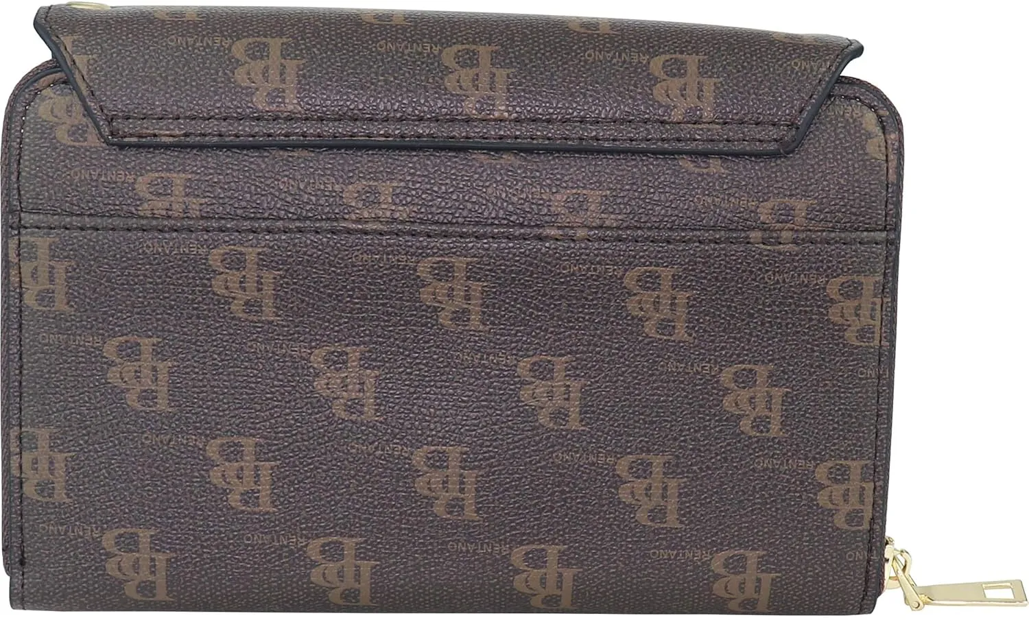 B BRENTANO Vegan Envelope Clutch Wallet Crossbody Purse with Chain Strap