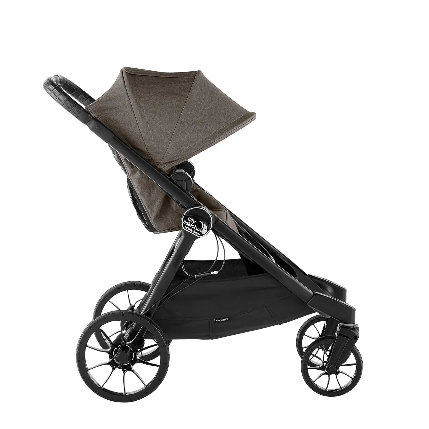 Baby Jogger City Select LUX | 20 Ways to Ride, Single to Double Stroller | Quick Fold, Taupe
