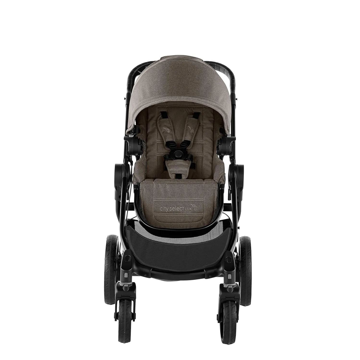 Baby Jogger City Select LUX | 20 Ways to Ride, Single to Double Stroller | Quick Fold, Taupe