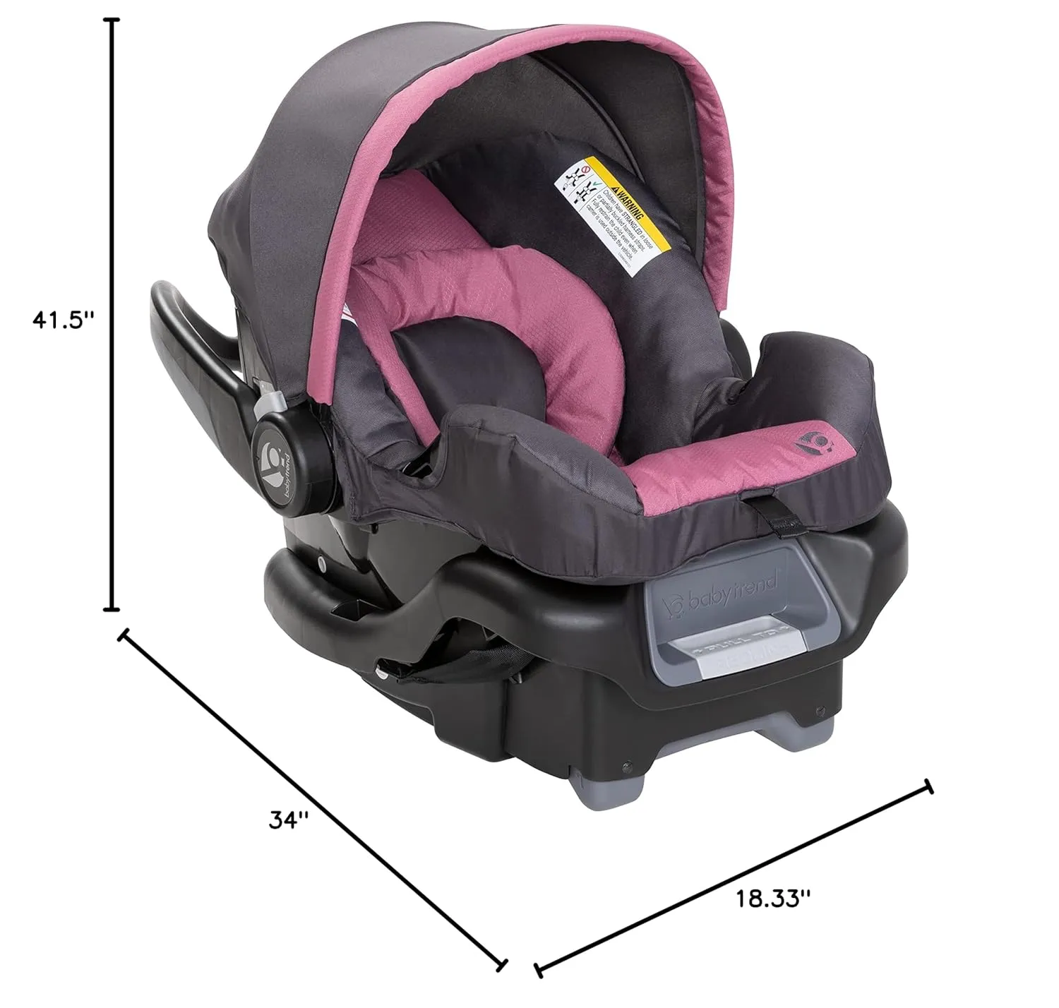 Baby Trend Expedition® Race Tec™ Jogger Travel System with Ally™ Infant Car Seat, Ultra Cassis