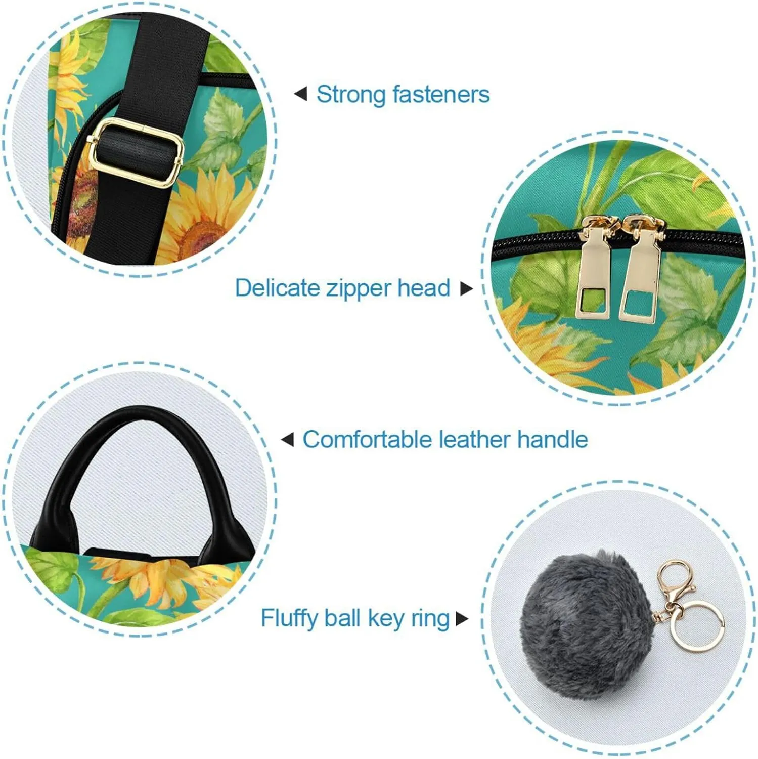 Backpack Purse for Women Anti Theft Fashion Daypack Polyester Travel Bag Crossbody Shoulder Bag Sunflower 13.4 X 5.9 X 15in Pattern 4