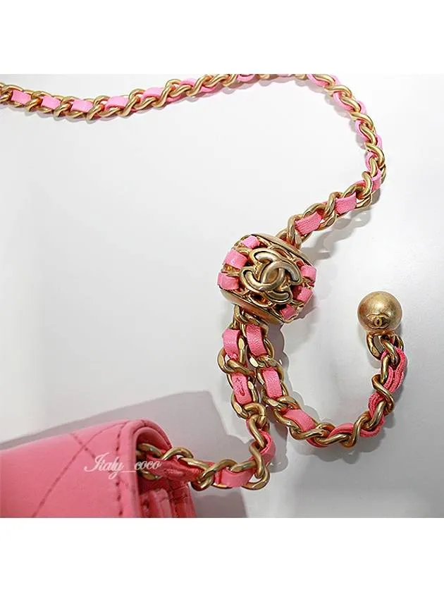 Bag Pink Chain Leather Secure payments Cross Chanel Smart-powered CC Logo
