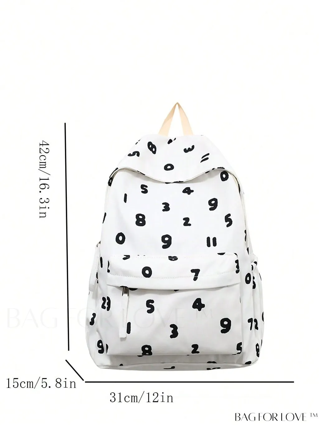 BagForLove - Adjustable-Strap All Over Print Classic Backpack with Zipped Compartment