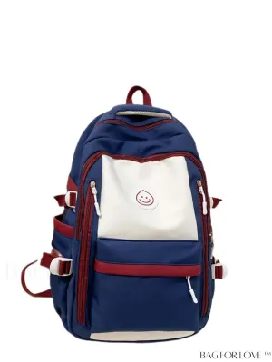 BagForLove - Classic Color Block Backpack with Adjustable Strap - Stylish and Functional