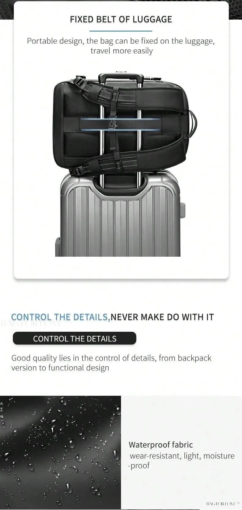 BagForLove - Comprehensive Backpack for School, Work, or Adventure