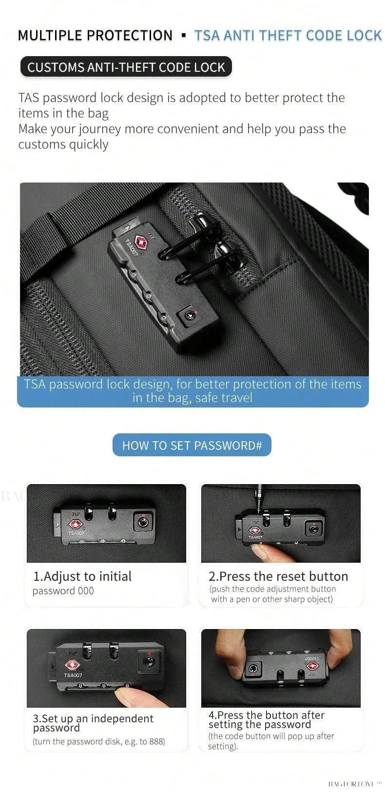 BagForLove - Comprehensive Backpack for School, Work, or Adventure