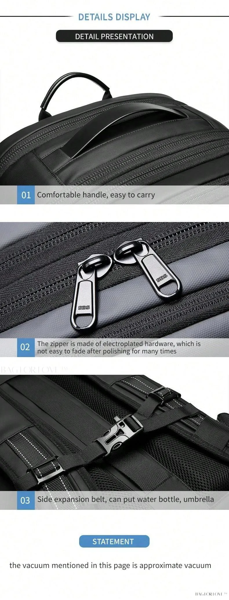 BagForLove - Comprehensive Backpack for School, Work, or Adventure
