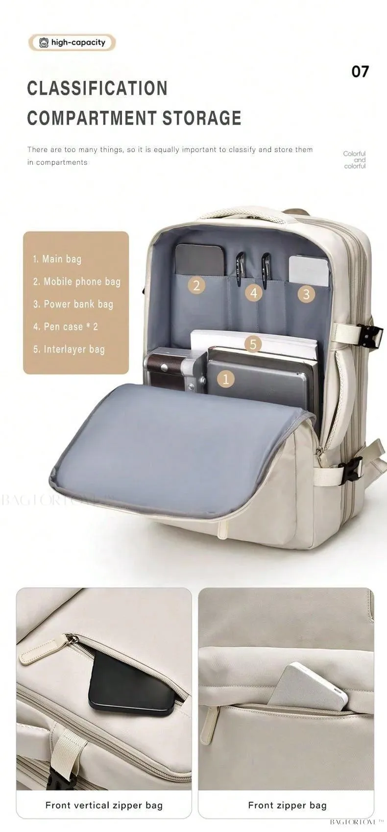 BagForLove - Large Capacity Expandable Storage Rucksack for All Trips