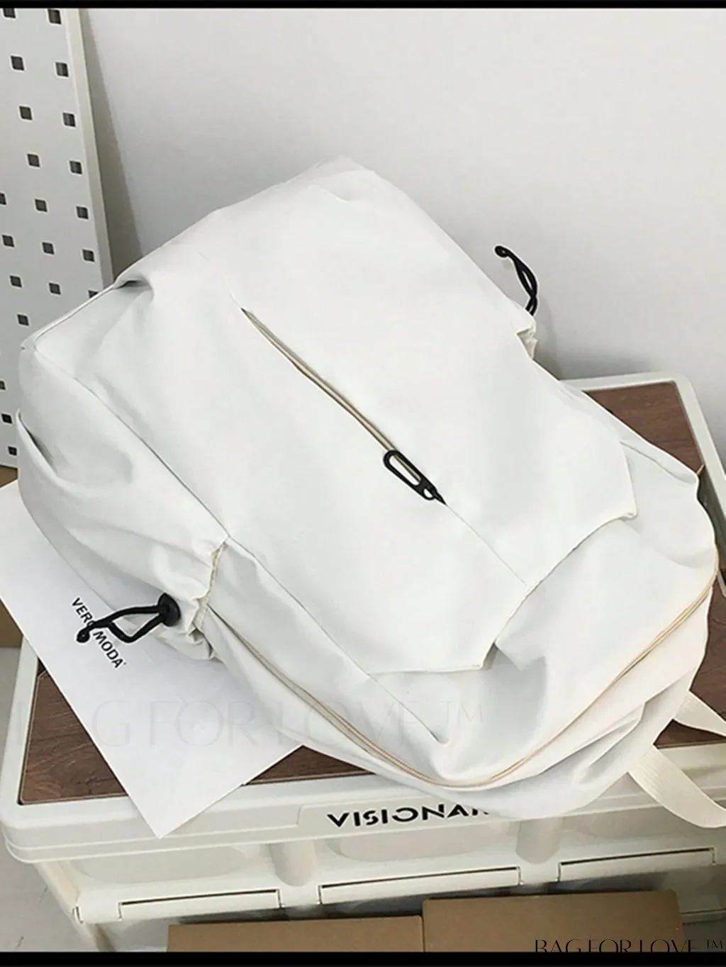 BagForLove - Stylish Zipper Front Classic Backpack - Spacious, Solid Color for Students