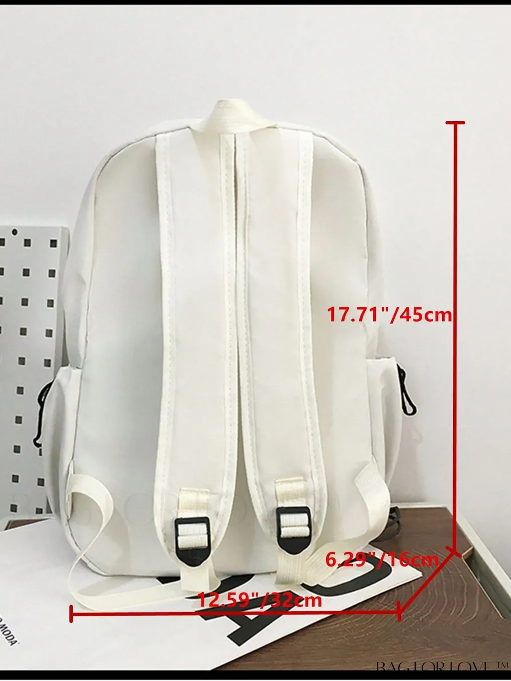 BagForLove - Stylish Zipper Front Classic Backpack - Spacious, Solid Color for Students