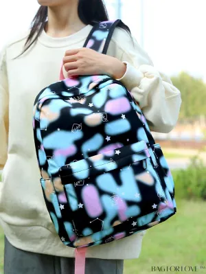 BagForLove - Versatile Colorblock Backpack: Ideal for Students & Graduates, Perfect for School, Travel & Outdoor Activities
