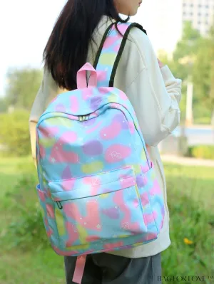 BagForLove - Versatile Colorblock Oversized Backpack for Graduates, College, and High School Students - Ideal for Outdoors, Travel, and School