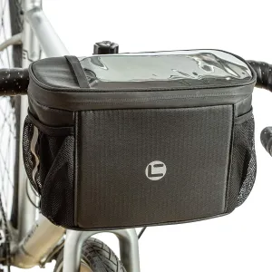 BAIGIO Bike Handlebar Bag 4L Multifunctional Bicycle Front Basket Bag Cycling Pack Accessories Nylon Shoulder Bag with Touchscreen Pocket & Removable Shoulder Strap