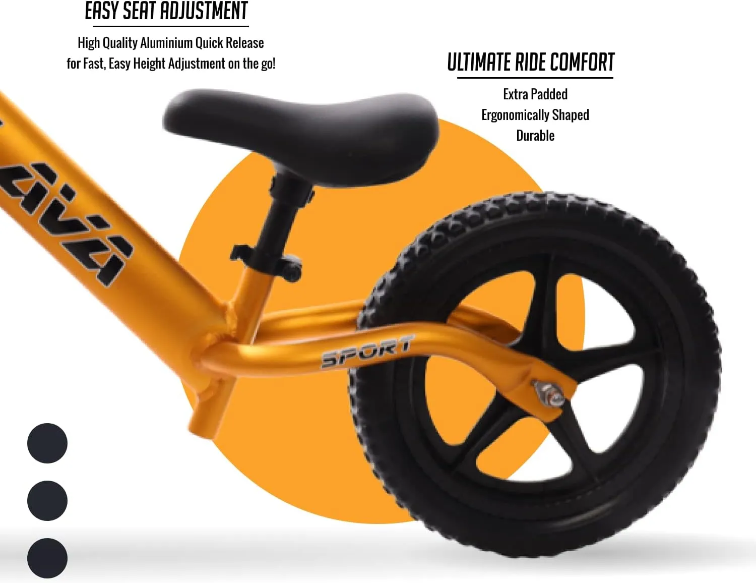 Balance Bike - Lightweight Aluminium Toddler Bike for 2, 3, 4, and 5 Year Old Boys and Girls - No Pedal Bikes for Kids with Adjustable Handlebar and Seat, EVA Tires - Training Bike