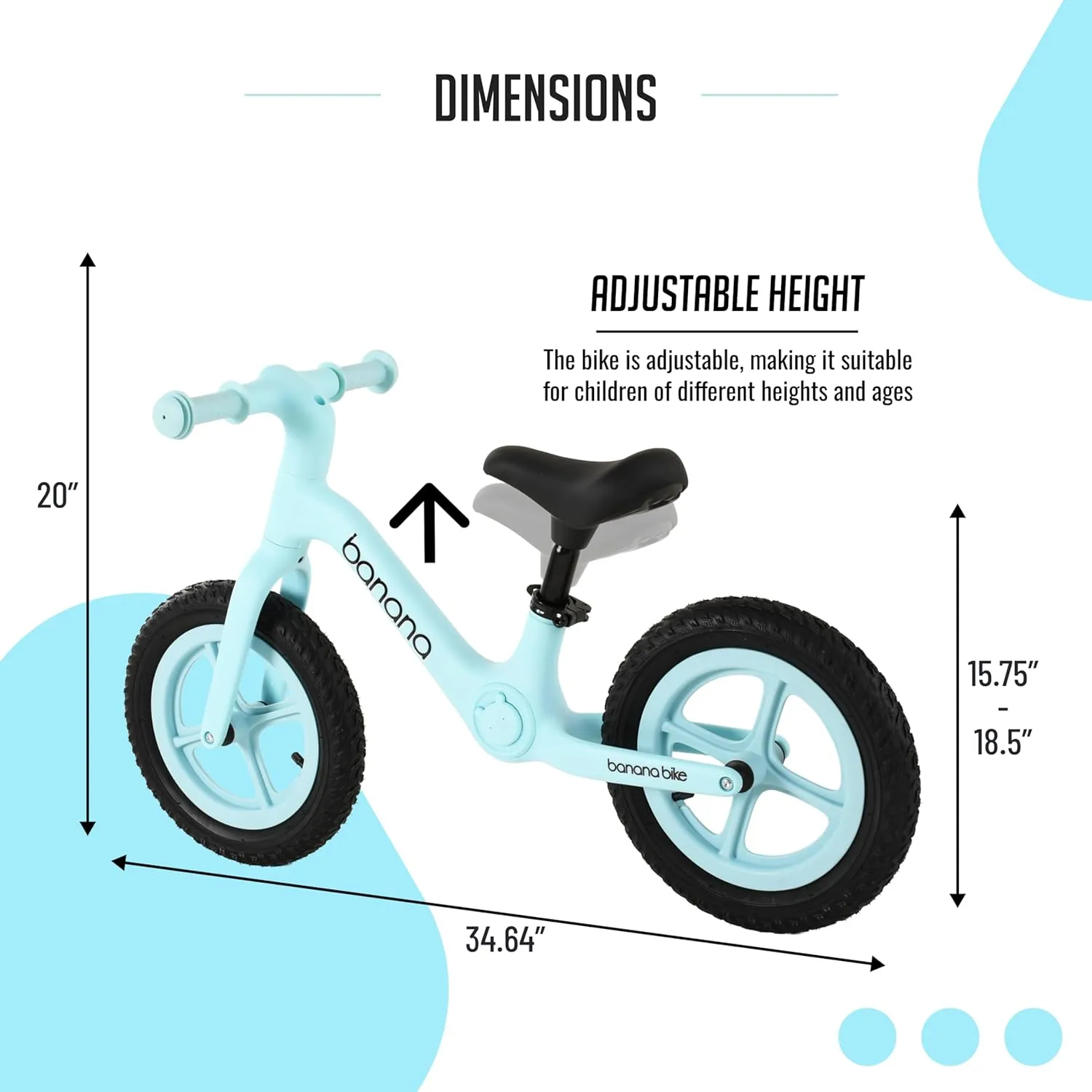 banana bike Lava Sport Kids Balance Bike - No Pedal Kids Bikes - Walking Bicycles - Beginner Lightweight Sports Training Bicycle for Boys and Girls - Age 2-6 - Adjustable Handlebar and Seat