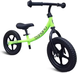 Banana Bike LT Balance Bike for Kids - Lightweight No Pedal Toddler Bikes for 2-5 Year Olds - Durable Aluminium Frame, Adjustable Seat and Handlebar, and and EVA Tires
