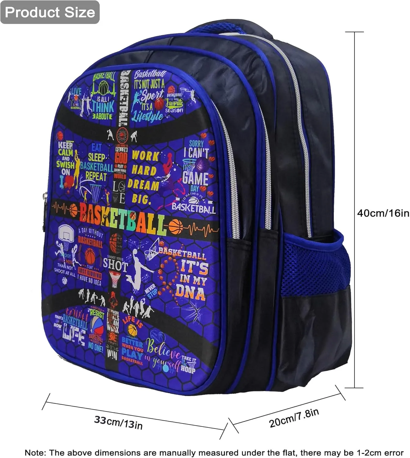 Basketball Backpack Laptop Backpack For Men Women, Basketball Backpacks Shoulder Bag For Travel Hiking Camping Daypack